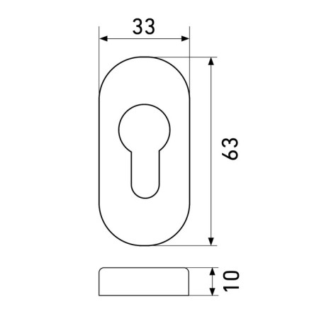 Door pad for c/m standard 0900 SS Inox stainless steel-3