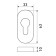 Door pad for c/m standard 0900 SS Inox stainless steel
