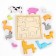 Children's developing puzzle in the frame "Pets" 16.6 × 16.6 × 1.2 cm