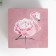 Casket tree "Pink flaming-color" velvet pink 10x16x16 cm