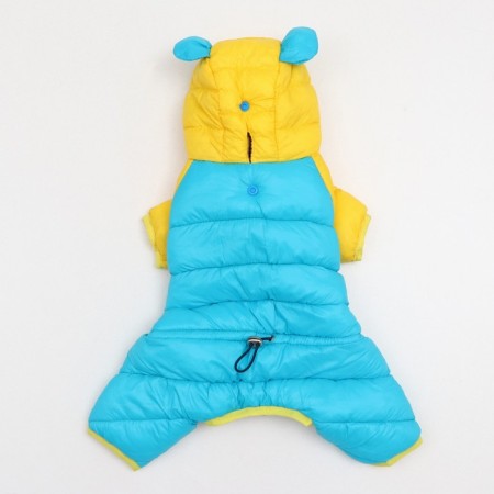 Kombinozon "Bear", size 12 (DS 28 cm, OG 38 cm, Osh 27 cm), yellow-blue-7