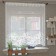 Curtain curtain without curtain tape, 160 x165 cm, white color, 100% polyester
