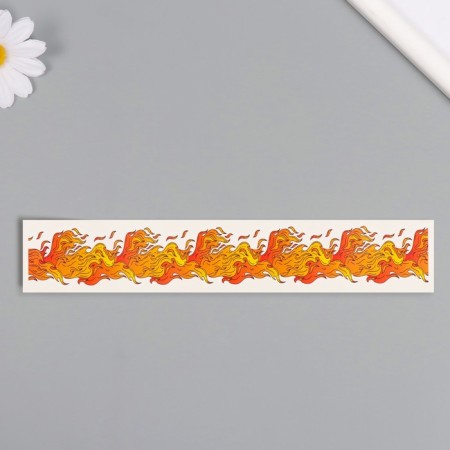 Tattoo on the body color "Bracelet. Fire" 20x3 cm-3