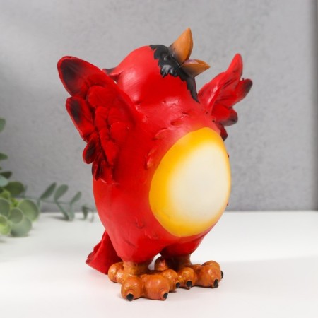 Souvenir Polystone "Red Bird" 18x10.5x19.5 cm-1