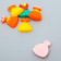 Decor for creativity rubber "Dress" set 10 pcs mix 2.6x2.8 cm