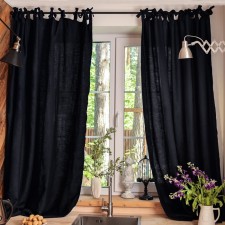 A set of curtains d/kitchen with Etel Linen Collection 145x180cm-2 pcs., 100% linen 170 g/m2