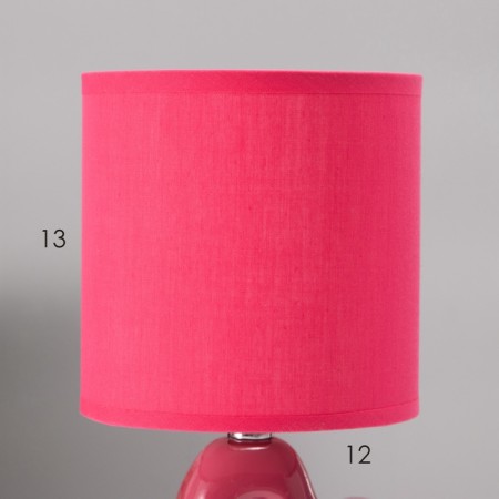 Hand lamp with lampshade Risalux "Heart", E14, 40 W, Red, Figure base, 13 × 13 × 29 cm-4