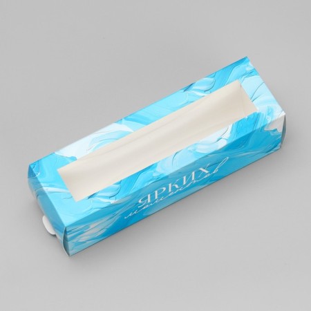 Makarun box, confectionery packaging of “bright moments” 18 x 5.5 x 5.5 cm-1