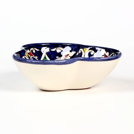 Salennik Rishtan ceramics "Flowers", 13 cm,-1
