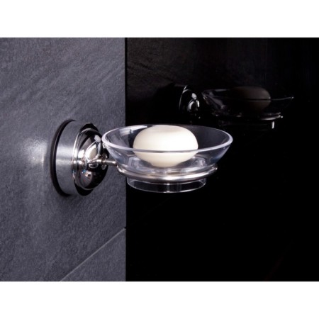 The soap dish is transparent, 10.5 cm-5