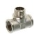 The Valtec tee, 1/2 ", internal/outer/internal thread, nickel -plated brass