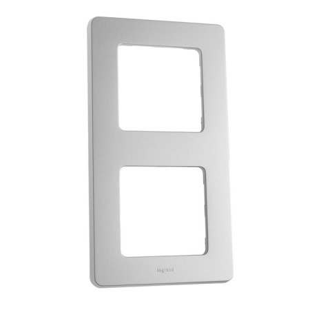 Frame Legrand Inspiria, 2 post, aluminum