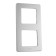 Frame Legrand Inspiria, 2 post, aluminum