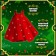 Carnival set "Bright Santa", height 104-110 cm, dress, rim
