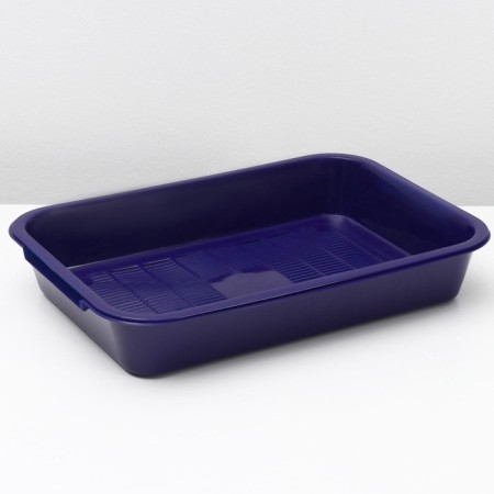 Medium toilet with a mesh of 36 x 26 x 6.5 cm, blue/blueberry