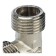 The STOUT SFT-0018-343434, 3/4 "x 3/4" x 3/4 ", external/external carving, nickel. Brass