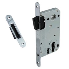 Magnetic latch Marlok CX8550et, under the cylinder m/o 85mm, color chromium