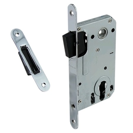 Magnetic latch Marlok CX8550et, under the cylinder m/o 85mm, color chromium