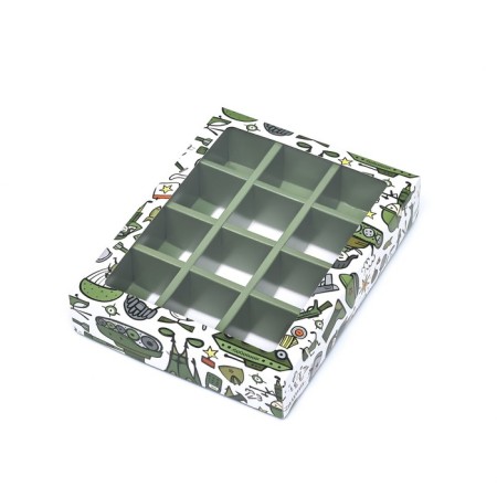 Box for 12 sweets, "February 23" 19 x 15 x 3.6 cm-2