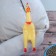 The squeak of the "thoughtful chicken XL" for dogs, 41 cm, yellow
