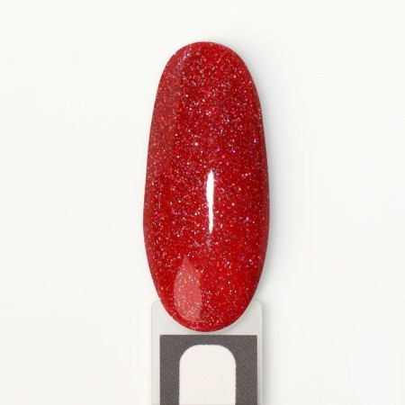 Gel nail polish "Shining Star", reflective, 3-phase, 8ml, LED/UV, lingonberry color (034)-8