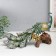 Polystone souvenir "Peacock with green feathers with gold stroke on the snag" 32x14x20.5 cm