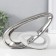 Souvenir Ceramics "Abstraction. Chain" silver with white 26.5x5x5x19.5 cm