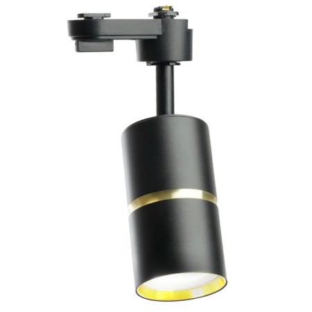 Snow -phase track lamp Feron AL178, IP40, GU10, 15 W, 55x55x175 mm, Black color with gold-1
