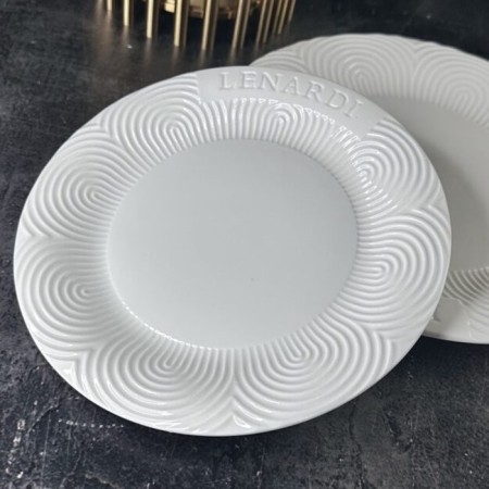 Set of plates Lenardi Bamboo, D = 18 cm, 6 pcs