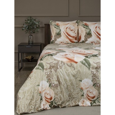 Bed Lowworm euro Amore Mio, size 200x210 cm, 200x215 cm, 70x70 cm - 2 pcs, beige color-1