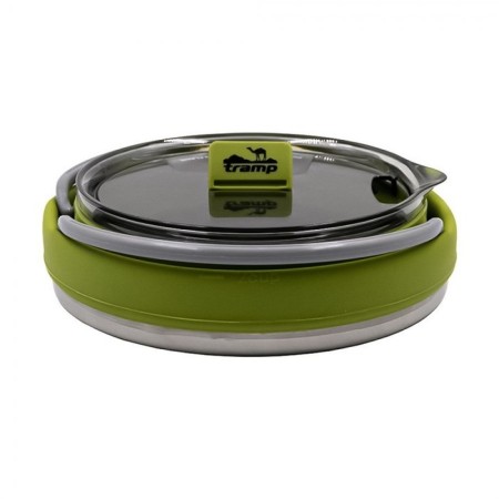 TRAMP kettle folding silicone 1 l, olive color-1