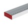 Aluminum scrap level, 2 eye, ruler, 800 mm