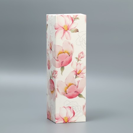 Gift folding box, packaging, “flower”, 9.5 x 32.5 x 9 cm-2