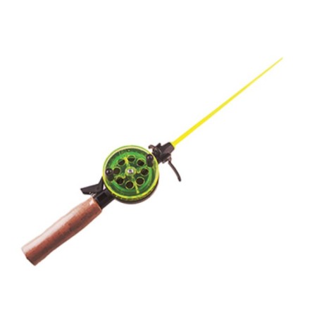 Winter fishing rod "Techno", cork hilt, whip polycarb, d = 65 mm, color mix