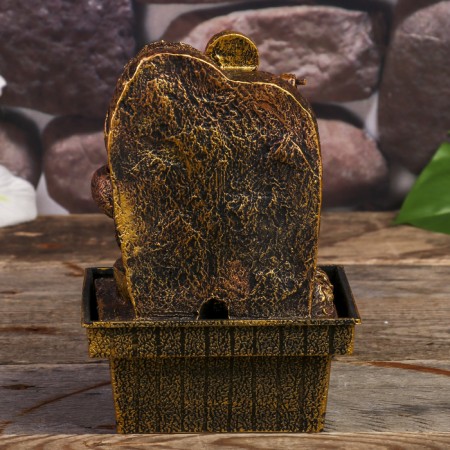 The desktop fountain from the Krishna and cow network 18x12x12 cm-5
