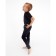 Thermal underwear for a boy (pants), black color, height 116 cm