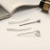 Invisibility for hair "Amelia" (set 4 pcs) heart, 6 cm, silver