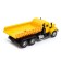 Metal truck "dump truck", inertial, yellow color