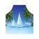 Apron kitchen with a photo print "Snow -white sailboats", adjustable, size OS