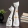 Figure "Love Cats" set 2pcs white 7x9x29cm