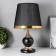 RIMINOM table lamp 1x60W E27 black and gold 24.5x24.5x40.5 cm Risalux