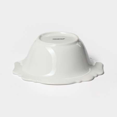Porcelain salad magistro "suite", 350 ml, d = 15.5 cm, white color-3