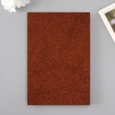 Foamiran glitter 2 mm, 20x30 cm, brown