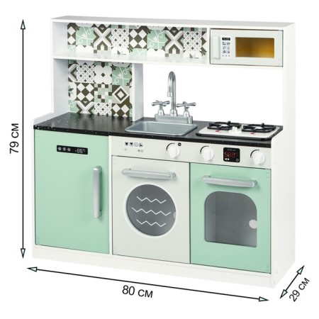 Children's Wooden Game Kitchen "Heidi Style" with an electric stove-3