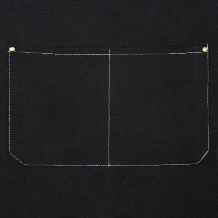 Apron Ethel with pockets Black, 75*68 cm p/e 50%, HL 50%-2