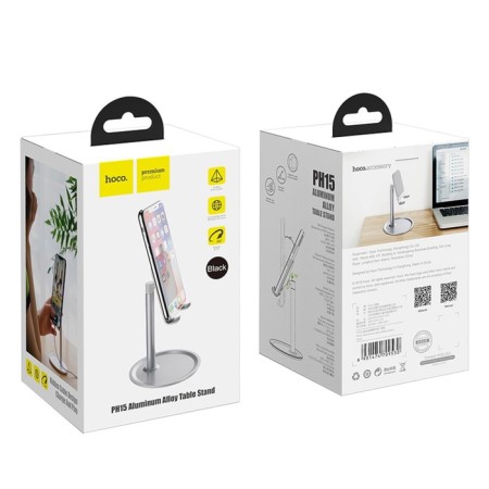 Hoco PH15 stand or tablet stand, up to 10 ", height 16 cm, silver-4