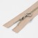 Metal zipper, No. 3, non -proceeding, automatic lock, 15 cm, beige/silver color
