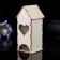 Tea house "heart", 9x9x22 cm