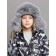 Children's knitted hat with fur, size 52, color gray color