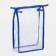 Lightning cosmetic bag, cornflower/transparent color